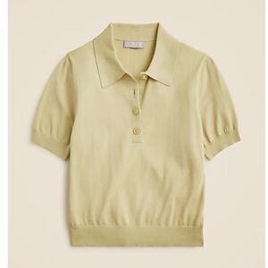 J. Crew Short-sleeve sweater-polo in premium ultra-fine cotton, size M nwot